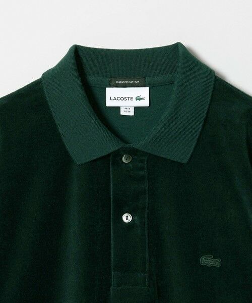 BEAUTY&YOUTH UNITED ARROWS / ビューティー&ユース ユナイテッドアローズ カットソー | ＜LACOSTE for BEAUTY&YOUTH＞ ベロア ポロシャツ | 詳細5