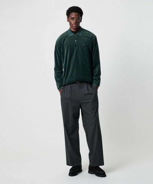 BEAUTY&YOUTH UNITED ARROWS / ビューティー&ユース ユナイテッドアローズ カットソー | ＜LACOSTE for BEAUTY&YOUTH＞ ベロア ポロシャツ | 詳細2