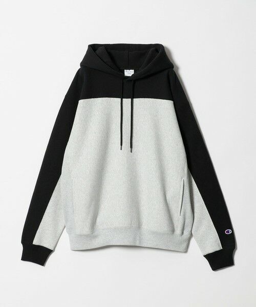 BEAUTY&YOUTH UNITED ARROWS / ビューティー&ユース ユナイテッドアローズ パーカー | ＜CHAMPION×BEAUTY&YOUTH＞コントラスト パーカー（BLACK）