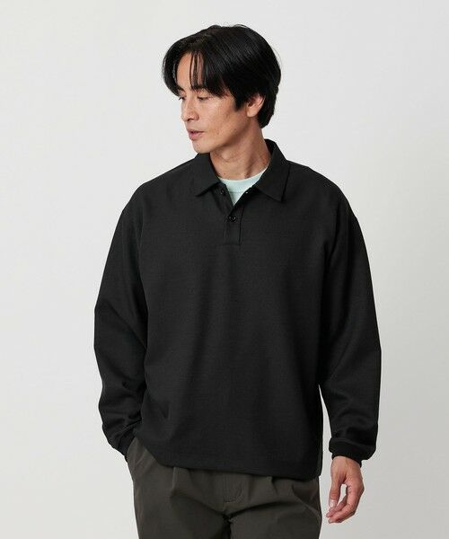 BEAUTY & YOUTH UNITED ARROWS/ビューティー&ユース ユナイテッドアローズ FUSION TWILL 2B ポロシャツ マルチ機能 BLACK S BEAUTY & YOUTH UNITED ARROWS/ビューティー&ユース ユナイテッドアローズ FUSION TWILL 2B ポロシャツ マルチ機能 BLACK S