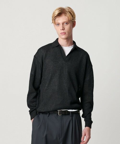 BEAUTY&YOUTH UNITED ARROWS / ビューティー&ユース ユナイテッドアローズ ニット・セーター | ペイパー アゼ スキッパー ニット | 詳細1