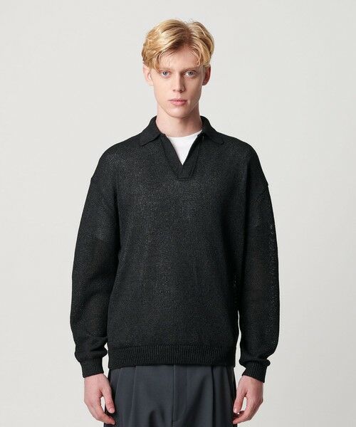 BEAUTY&YOUTH UNITED ARROWS / ビューティー&ユース ユナイテッドアローズ ニット・セーター | ペイパー アゼ スキッパー ニット | 詳細3