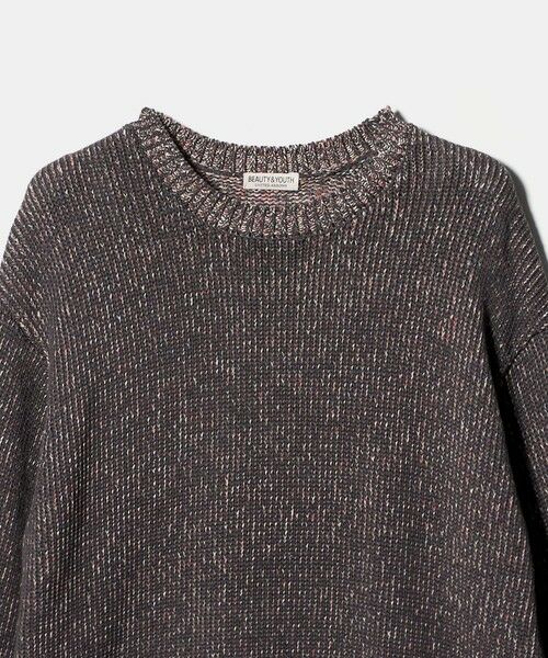 BEAUTY&YOUTH UNITED ARROWS / ビューティー&ユース ユナイテッドアローズ ニット・セーター | VIBRENT ブレンド コットン クルーネック ニット | 詳細4