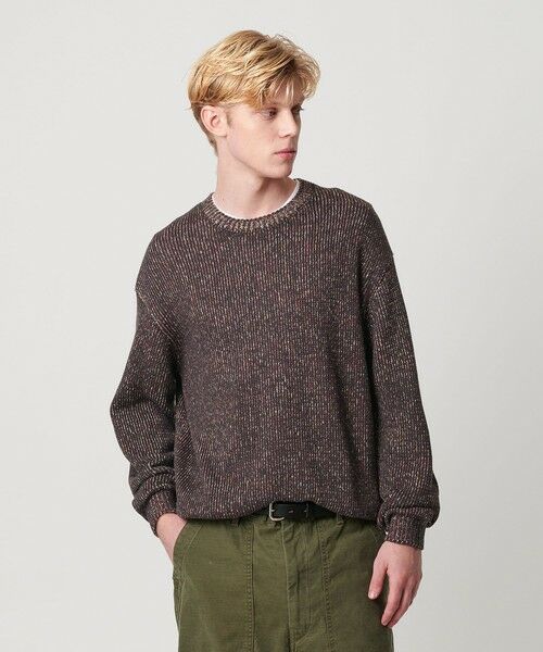 BEAUTY&YOUTH UNITED ARROWS / ビューティー&ユース ユナイテッドアローズ ニット・セーター | VIBRENT ブレンド コットン クルーネック ニット | 詳細1