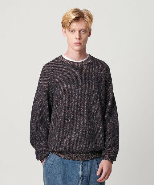 BEAUTY&YOUTH UNITED ARROWS / ビューティー&ユース ユナイテッドアローズ ニット・セーター | VIBRENT ブレンド コットン クルーネック ニット | 詳細7