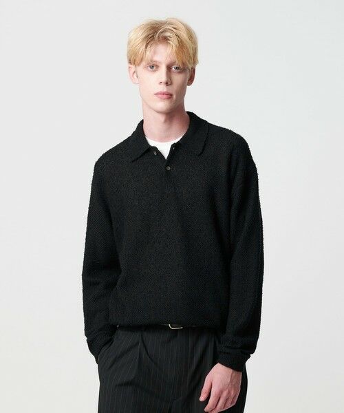BEAUTY&YOUTH UNITED ARROWS / ビューティー&ユース ユナイテッドアローズ ニット・セーター | ニュアンス カール 2B ポロニット | 詳細1