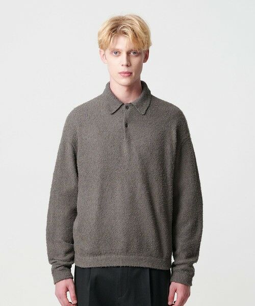 BEAUTY&YOUTH UNITED ARROWS / ビューティー&ユース ユナイテッドアローズ ニット・セーター | ニュアンス カール 2B ポロニット | 詳細13