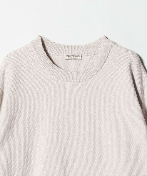 BEAUTY&YOUTH UNITED ARROWS / ビューティー&ユース ユナイテッドアローズ ニット・セーター | ガスコットン リンクス クルーネック ニット | 詳細9