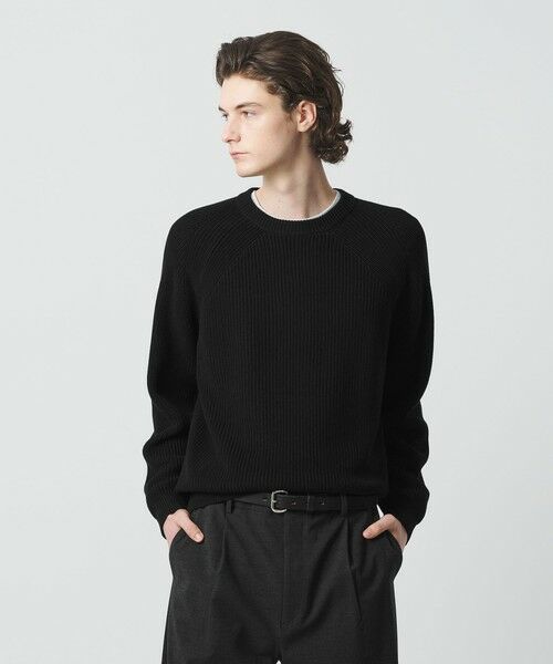 BEAUTY&YOUTH UNITED ARROWS / ビューティー&ユース ユナイテッドアローズ ニット・セーター | クリスプ アゼ スリーク クルーネック ニット | 詳細1