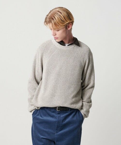 BEAUTY&YOUTH UNITED ARROWS / ビューティー&ユース ユナイテッドアローズ ニット・セーター | クリスプ アゼ スリーク クルーネック ニット | 詳細12