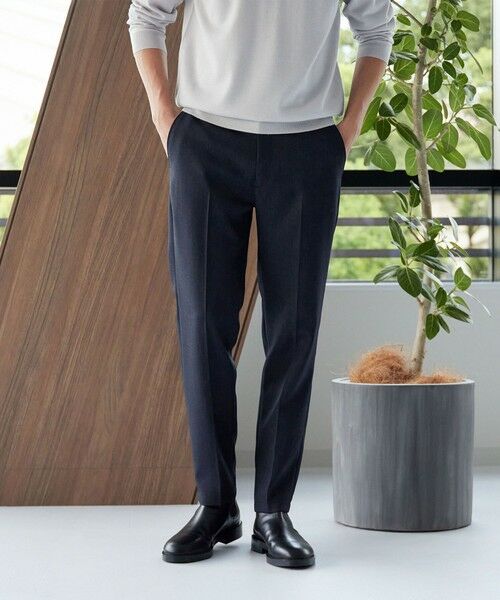 BEAUTY&YOUTH UNITED ARROWS / ビューティー&ユース ユナイテッドアローズ スラックス・ドレスパンツ | 【WEB限定 WARDROBE SMART】LANATEC シャンブレー ノープリーツ パンツ | 詳細16