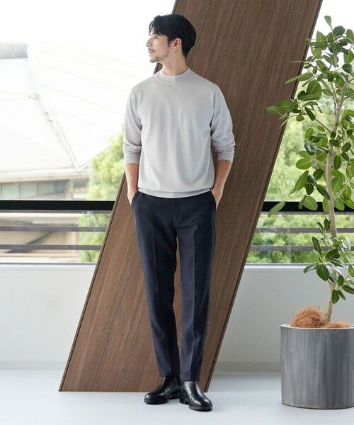 BEAUTY & YOUTH UNITED ARROWS/ビューティー&ユース ユナイテッドアローズ 【WEB限定 WARDROBE SMART】LANATEC シャンブレー ノープリーツ パンツ NAVY XL BEAUTY & YOUTH UNITED ARROWS/ビューティー&ユース ユナイテッドアローズ 【WEB限定 WARDROBE SMART】LANATEC シャンブレー ノープリーツ パンツ NAVY XL