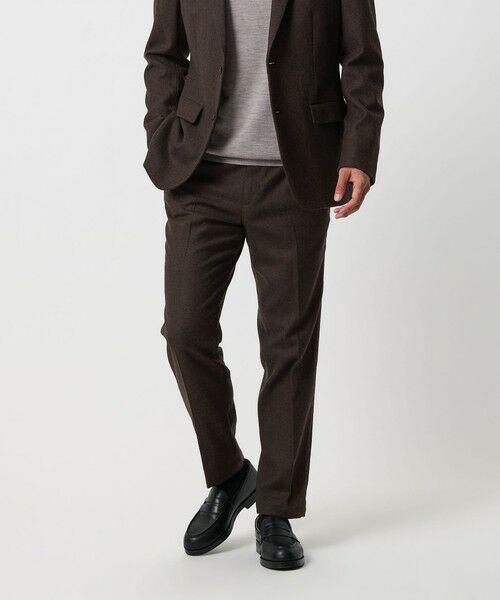 BEAUTY&YOUTH UNITED ARROWS / ビューティー&ユース ユナイテッドアローズ その他パンツ | ストレッチ サキソニー ノープリーツ スリムパンツ セットアップ対応 | 詳細11