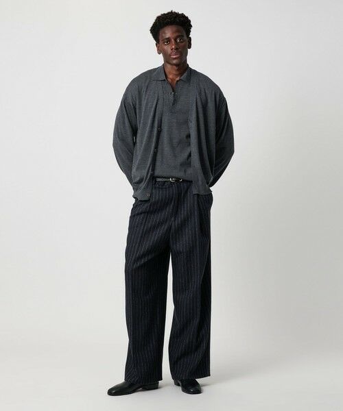 BEAUTY&YOUTH UNITED ARROWS / ビューティー&ユース ユナイテッドアローズ ニット・セーター | SPIFFY ウール 3B ショートスリーブ ポロシャツ ウォッシャブル | 詳細7