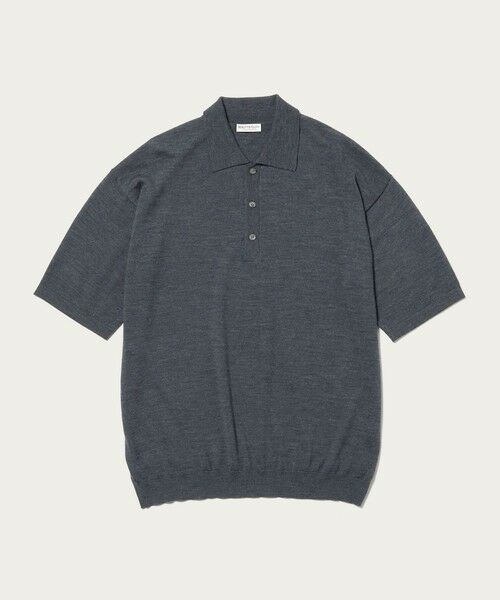 BEAUTY&YOUTH UNITED ARROWS / ビューティー&ユース ユナイテッドアローズ ニット・セーター | SPIFFY ウール 3B ショートスリーブ ポロシャツ ウォッシャブル | 詳細11