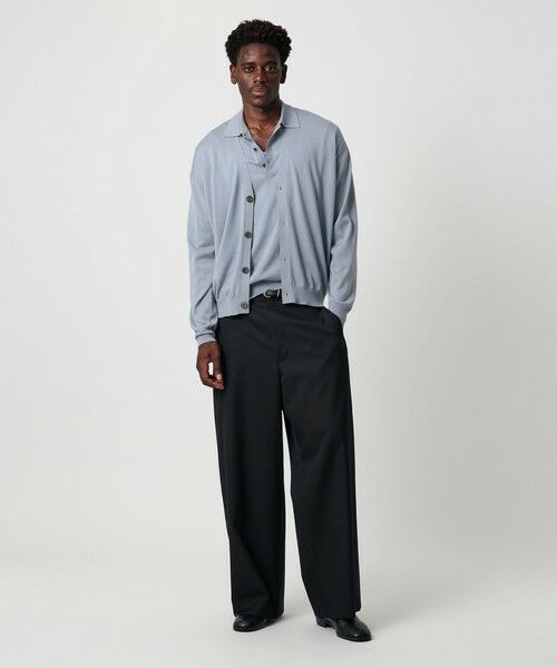 BEAUTY&YOUTH UNITED ARROWS / ビューティー&ユース ユナイテッドアローズ ニット・セーター | SPIFFY ウール 3B ショートスリーブ ポロシャツ ウォッシャブル | 詳細18