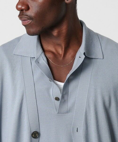 BEAUTY&YOUTH UNITED ARROWS / ビューティー&ユース ユナイテッドアローズ ニット・セーター | SPIFFY ウール 3B ショートスリーブ ポロシャツ ウォッシャブル | 詳細19