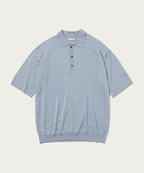 BEAUTY&YOUTH UNITED ARROWS / ビューティー&ユース ユナイテッドアローズ ニット・セーター | SPIFFY ウール 3B ショートスリーブ ポロシャツ ウォッシャブル | 詳細20