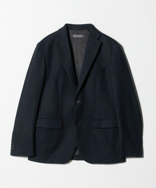 BEAUTY&YOUTH UNITED ARROWS / ビューティー&ユース ユナイテッドアローズ テーラードジャケット | ストレッチ サキソニー 2B ジャケット セットアップ対応 | 詳細12
