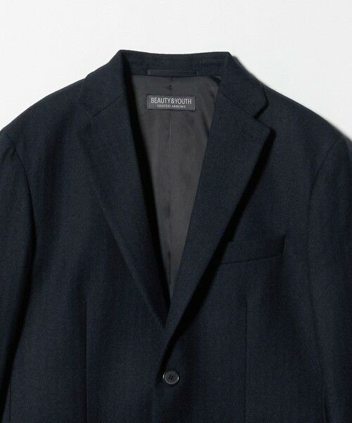 BEAUTY&YOUTH UNITED ARROWS / ビューティー&ユース ユナイテッドアローズ テーラードジャケット | ストレッチ サキソニー 2B ジャケット セットアップ対応 | 詳細14