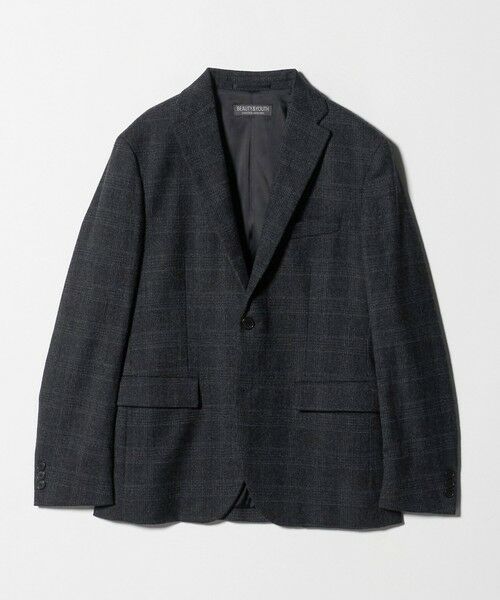 BEAUTY&YOUTH UNITED ARROWS / ビューティー&ユース ユナイテッドアローズ テーラードジャケット | ストレッチ サキソニー 2B ジャケット セットアップ対応 | 詳細26