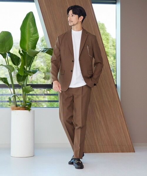 BEAUTY & YOUTH UNITED ARROWS/ビューティー&ユース ユナイテッドアローズ 【WEB限定 WARDROBE SMART】LANATEC OX セットアップ/背抜きジャケット&イージーパンツ MD. BROWN L BEAUTY & YOUTH UNITED ARROWS/ビューティー&ユース ユナイテッドアローズ 【WEB限定 WARDROBE SMART】LANATEC OX セットアップ/背抜きジャケット&イージーパンツ MD. BROWN L