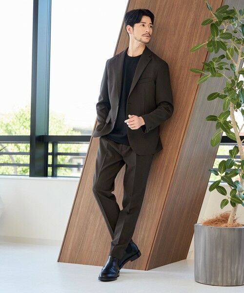 BEAUTY & YOUTH UNITED ARROWS/ビューティー&ユース ユナイテッドアローズ 【WEB限定 WARDROBE SMART】LANATEC OX セットアップ/背抜きジャケット&イージーパンツ DK. BROWN M BEAUTY & YOUTH UNITED ARROWS/ビューティー&ユース ユナイテッドアローズ 【WEB限定 WARDROBE SMART】LANATEC OX セットアップ/背抜きジャケット&イージーパンツ DK. BROWN M