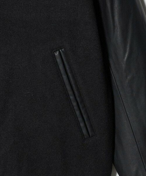 BEAUTY&YOUTH UNITED ARROWS / ビューティー&ユース ユナイテッドアローズ その他アウター | 【WEB限定 WARDROBE SMART】ブラックメルトン レザーライク スタジャン | 詳細8