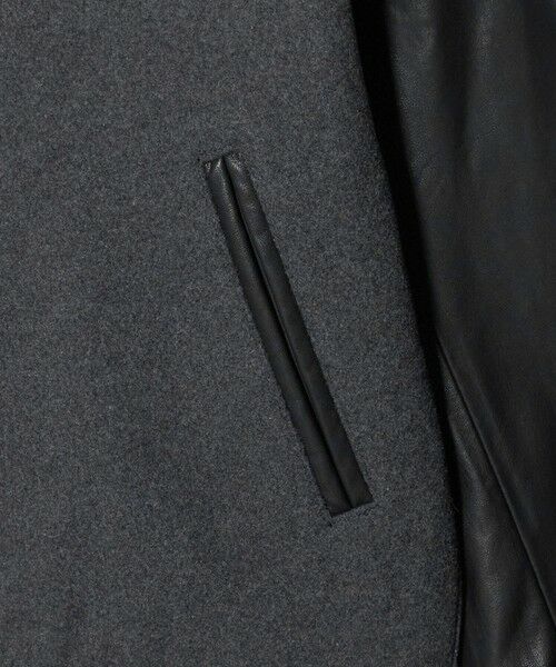 BEAUTY&YOUTH UNITED ARROWS / ビューティー&ユース ユナイテッドアローズ その他アウター | 【WEB限定 WARDROBE SMART】グレーメルトン レザーライク スタジャン | 詳細13