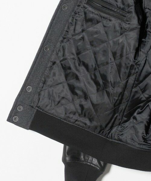 BEAUTY&YOUTH UNITED ARROWS / ビューティー&ユース ユナイテッドアローズ その他アウター | 【WEB限定 WARDROBE SMART】グレーメルトン レザーライク スタジャン | 詳細15