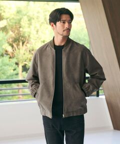 BEAUTY&YOUTH UNITED ARROWS / ビューティー&ユース ユナイテッドアローズ ブルゾン | 【WEB限定 WARDROBE SMART】スエードライク リブ ブルゾン