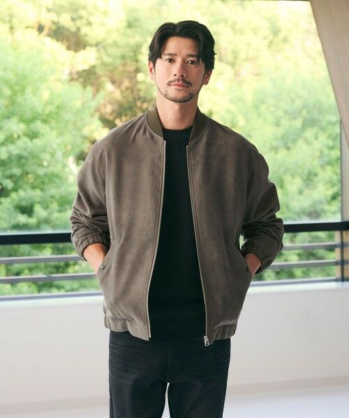 BEAUTY&YOUTH UNITED ARROWS / ビューティー&ユース ユナイテッドアローズ ブルゾン | 【WEB限定 WARDROBE SMART】スエードライク リブ ブルゾン | 詳細8