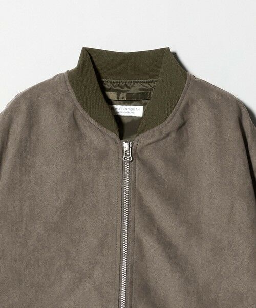 BEAUTY&YOUTH UNITED ARROWS / ビューティー&ユース ユナイテッドアローズ ブルゾン | 【WEB限定 WARDROBE SMART】スエードライク リブ ブルゾン | 詳細12