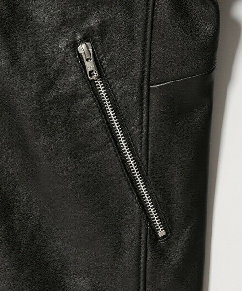 BEAUTY&YOUTH UNITED ARROWS / ビューティー&ユース ユナイテッドアローズ レザーブルゾン・ジャケット | 【WEB限定 WARDROBE SMART】 シープ シングル ライダースジャケット | 詳細11