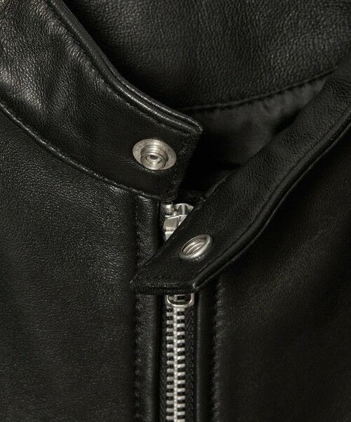 BEAUTY&YOUTH UNITED ARROWS / ビューティー&ユース ユナイテッドアローズ レザーブルゾン・ジャケット | 【WEB限定 WARDROBE SMART】 シープ シングル ライダースジャケット | 詳細13
