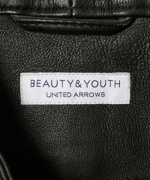 BEAUTY&YOUTH UNITED ARROWS / ビューティー&ユース ユナイテッドアローズ レザーブルゾン・ジャケット | 【WEB限定 WARDROBE SMART】 シープ シングル ライダースジャケット | 詳細17