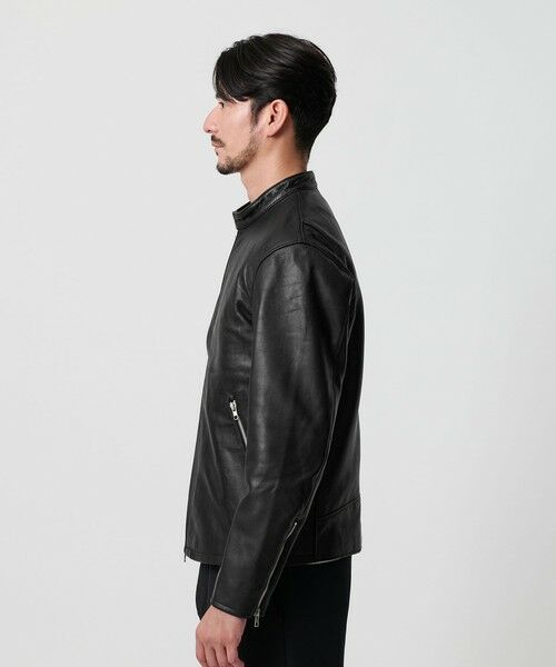 BEAUTY&YOUTH UNITED ARROWS / ビューティー&ユース ユナイテッドアローズ レザーブルゾン・ジャケット | 【WEB限定 WARDROBE SMART】 シープ シングル ライダースジャケット | 詳細5