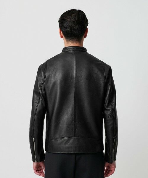 BEAUTY&YOUTH UNITED ARROWS / ビューティー&ユース ユナイテッドアローズ レザーブルゾン・ジャケット | 【WEB限定 WARDROBE SMART】 シープ シングル ライダースジャケット | 詳細6