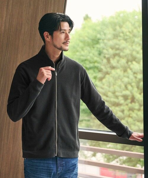 BEAUTY&YOUTH UNITED ARROWS / ビューティー&ユース ユナイテッドアローズ その他トップス | 【WEB限定 WARDROBE SMART】エアリー カノコ  ジップ ブルゾン 抗菌防臭 | 詳細4