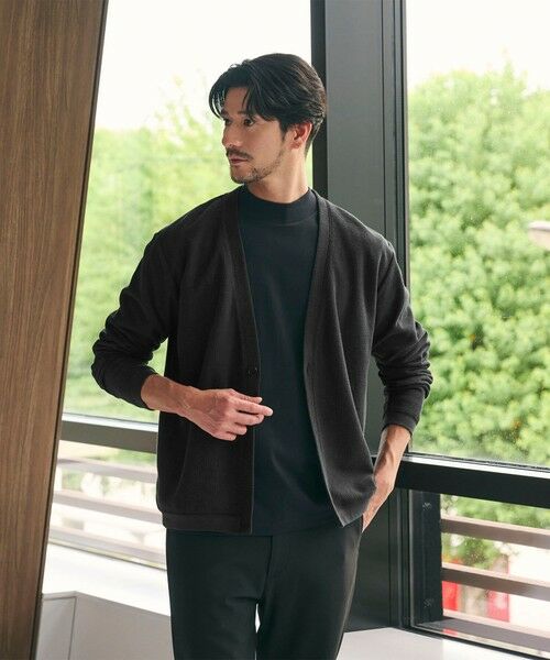 BEAUTY&YOUTH UNITED ARROWS / ビューティー&ユース ユナイテッドアローズ カーディガン・ボレロ | 【WEB限定 WARDROBE SMART】エアリー カノコ  カーディガン 抗菌防臭 | 詳細4