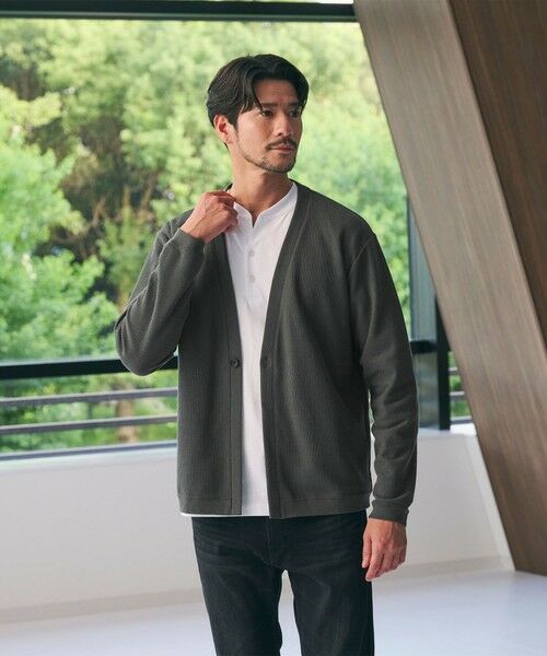 BEAUTY&YOUTH UNITED ARROWS / ビューティー&ユース ユナイテッドアローズ カーディガン・ボレロ | 【WEB限定 WARDROBE SMART】エアリー カノコ  カーディガン 抗菌防臭 | 詳細12