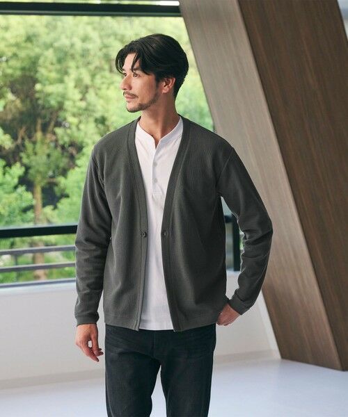 BEAUTY&YOUTH UNITED ARROWS / ビューティー&ユース ユナイテッドアローズ カーディガン・ボレロ | 【WEB限定 WARDROBE SMART】エアリー カノコ  カーディガン 抗菌防臭 | 詳細13