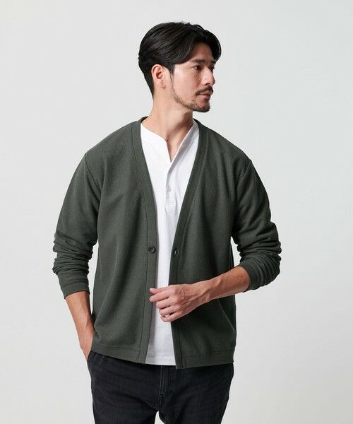 BEAUTY&YOUTH UNITED ARROWS / ビューティー&ユース ユナイテッドアローズ カーディガン・ボレロ | 【WEB限定 WARDROBE SMART】エアリー カノコ  カーディガン 抗菌防臭 | 詳細14
