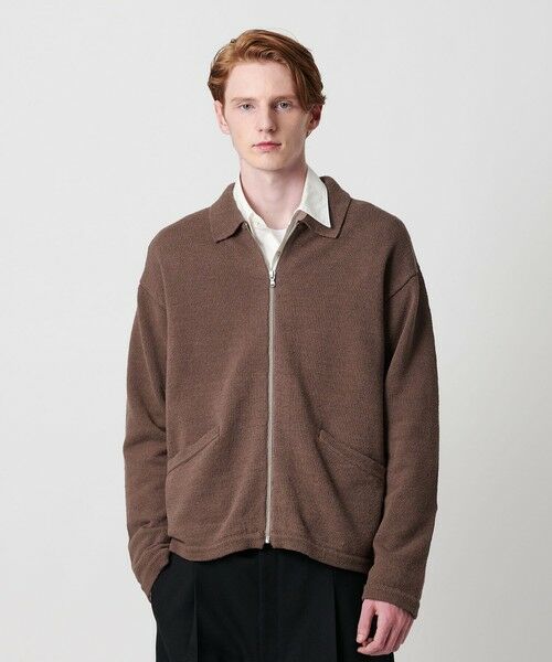 BEAUTY&YOUTH UNITED ARROWS / ビューティー&ユース ユナイテッドアローズ カーディガン・ボレロ | スラビー ポロニット ジャケット | 詳細7