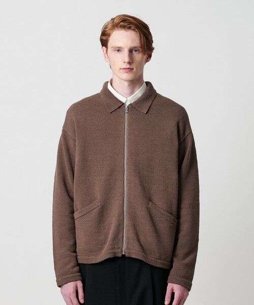 BEAUTY&YOUTH UNITED ARROWS / ビューティー&ユース ユナイテッドアローズ カーディガン・ボレロ | スラビー ポロニット ジャケット | 詳細9