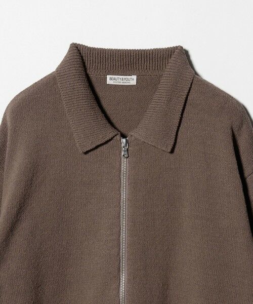 BEAUTY&YOUTH UNITED ARROWS / ビューティー&ユース ユナイテッドアローズ カーディガン・ボレロ | スラビー ポロニット ジャケット | 詳細14