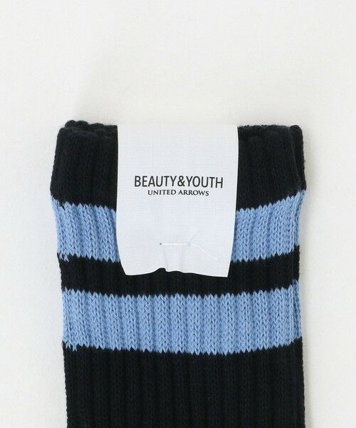 BEAUTY&YOUTH UNITED ARROWS / ビューティー&ユース ユナイテッドアローズ ソックス | 2ライン パイル クルー ソックス | 詳細7