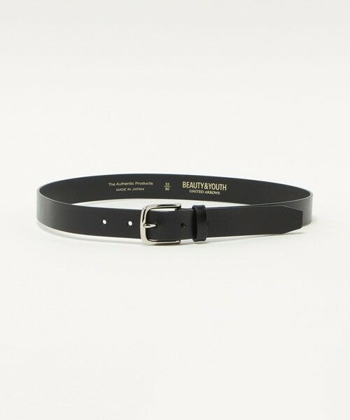 【稼働美品】 UNITED ARROWS UAB スクエア　黒ベルト 稼働美品】 UNITED ARROWS UAB スクエア 黒ベルト UNITED ARROWS