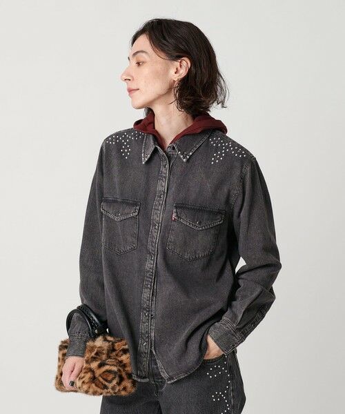 BEAUTY&YOUTH UNITED ARROWS / ビューティー&ユース ユナイテッドアローズ シャツ・ブラウス | 【国内EXCLUSIVE】＜Levi's＞スタッズ デニムウエスタンシャツ | 詳細1