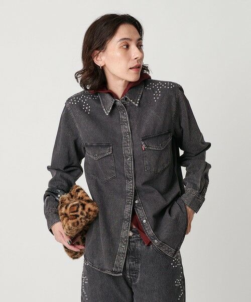 BEAUTY&YOUTH UNITED ARROWS / ビューティー&ユース ユナイテッドアローズ シャツ・ブラウス | 【国内EXCLUSIVE】＜Levi's＞スタッズ デニムウエスタンシャツ | 詳細2